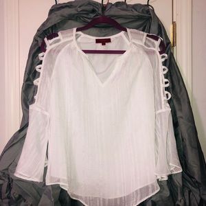 White Jennifer Lopez top